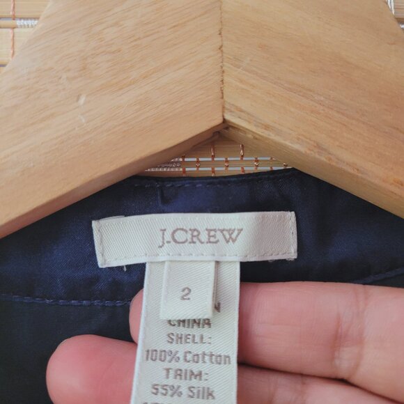 J.CREW Blue Sleeveless Ruffled Blouse - Picture 4 of 5